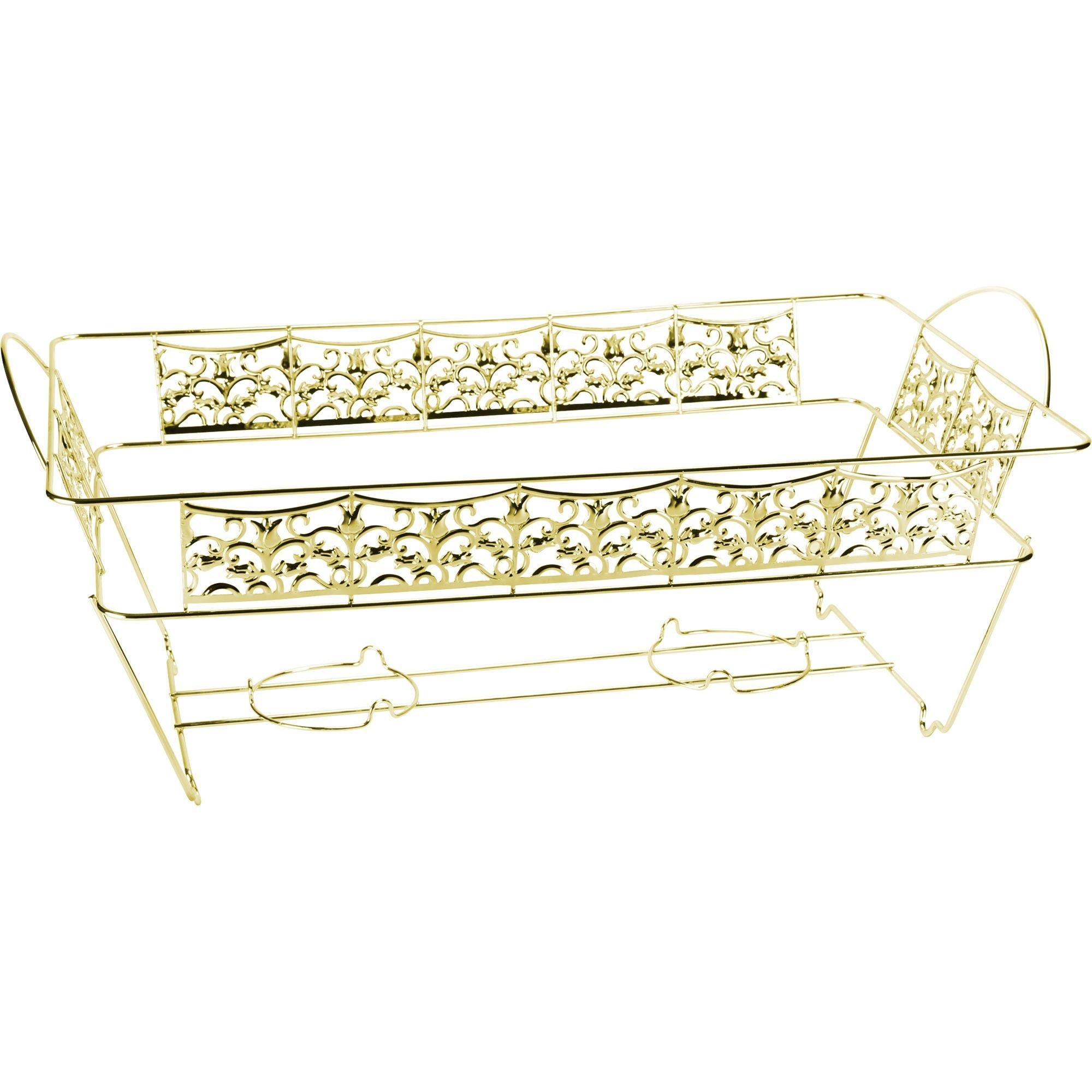 Decorative Large Roaster Aluminum Pan Holder 17in x 12 1/2in Party City