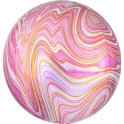 Pink Marble Balloon - Orbz