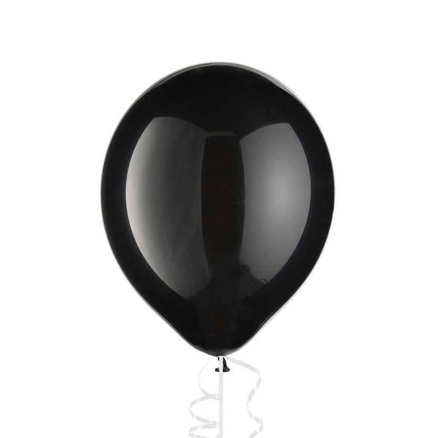 1ct, 12in, Black Balloon