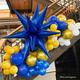 6ct, 11in, Azure Blue Metallic Chrome Satin Luxe Latex Balloons