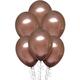 6ct, 11in, Rose Copper Metallic Chrome Satin Luxe Latex Balloons