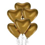6ct, 12in, Metallic Chrome Satin Luxe Latex Balloons