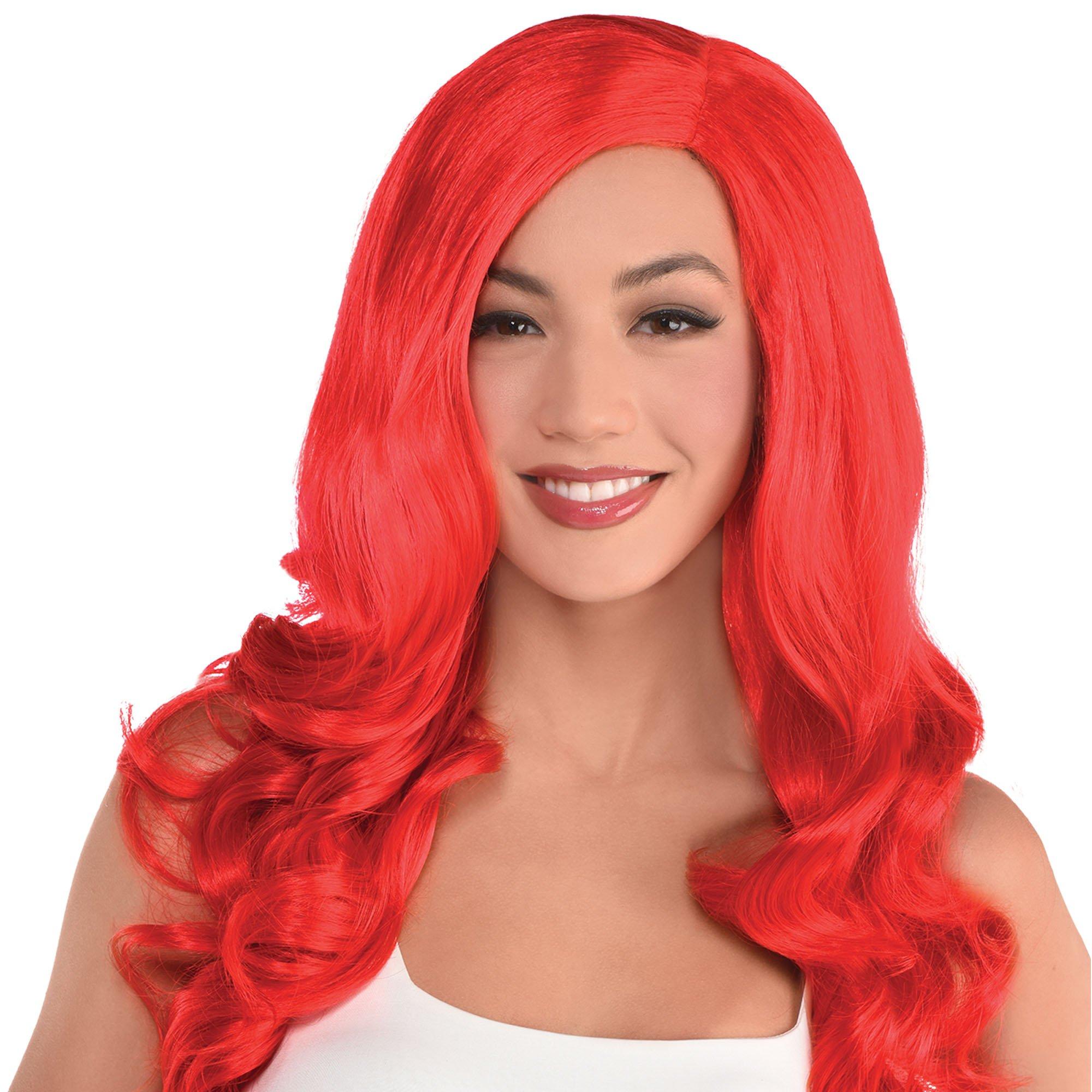 Costume wigs red clearance hair