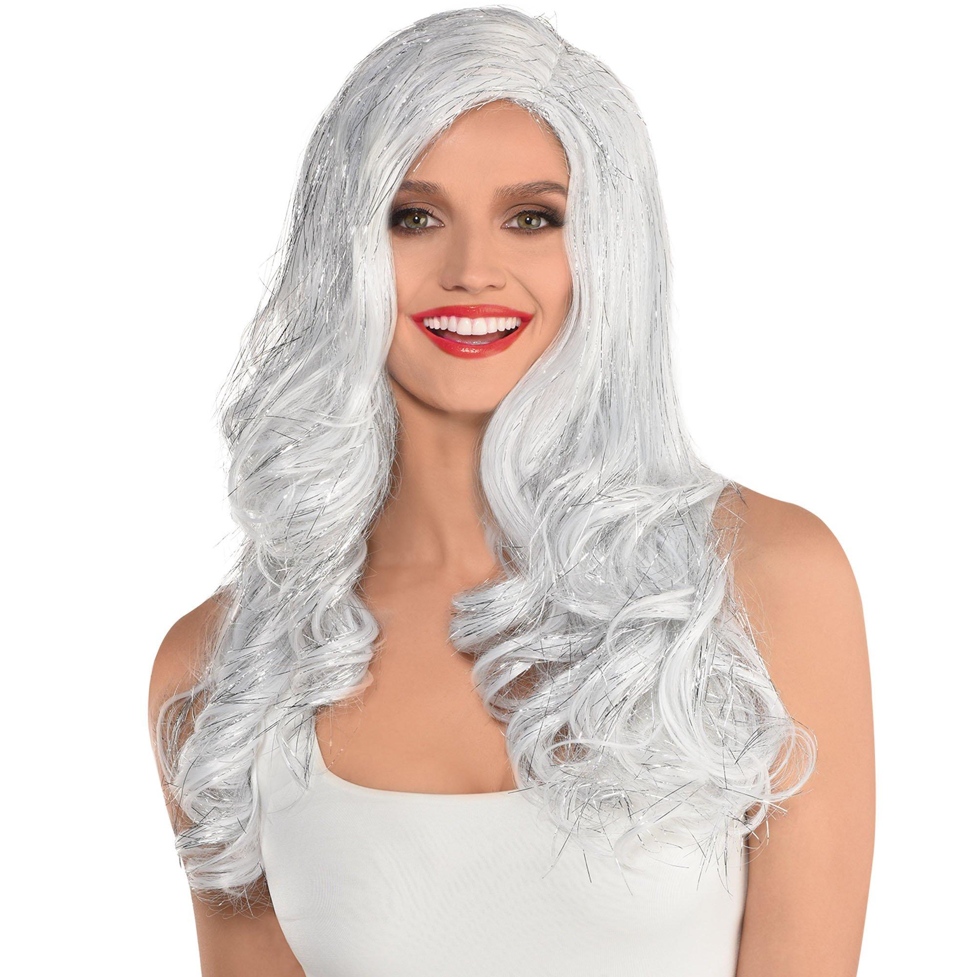 Silver Long Glam Wig