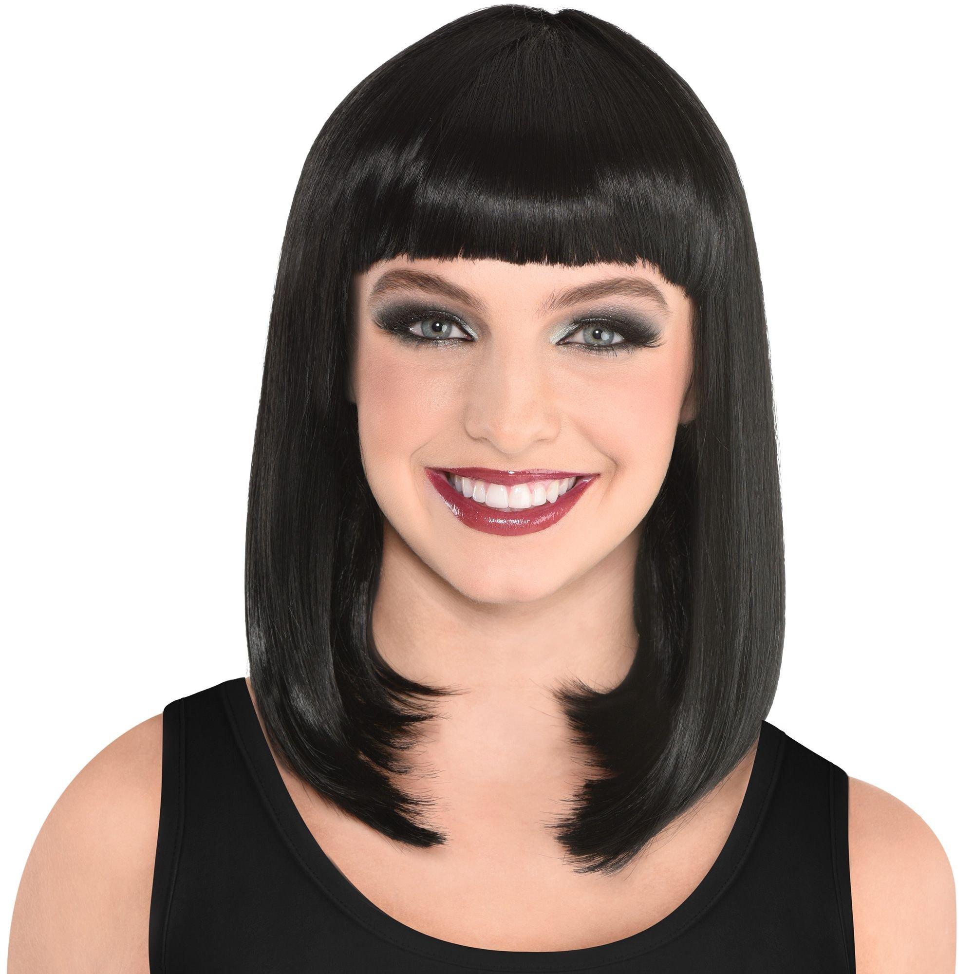 Childrens black bob clearance wig