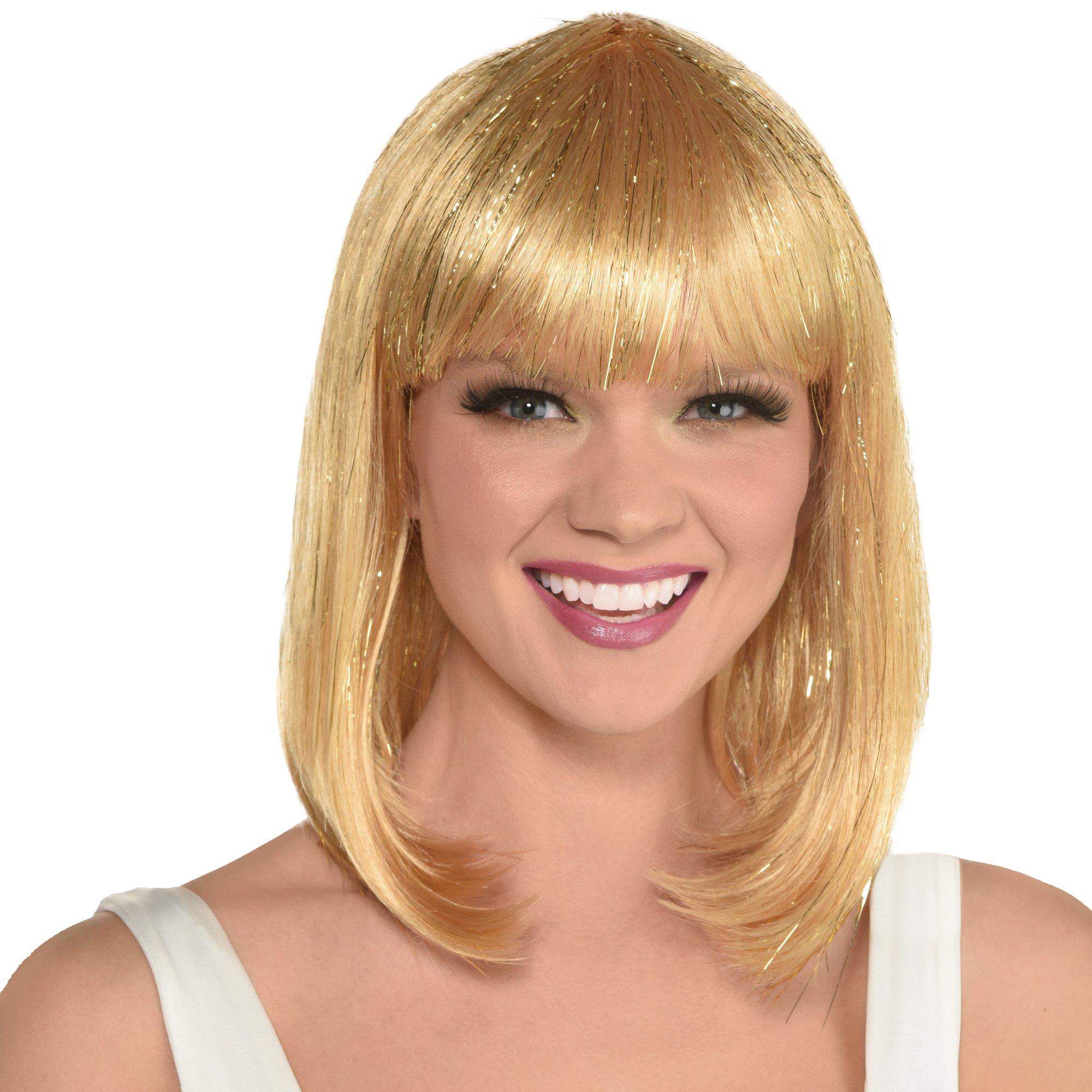 Gold Long Bob Wig