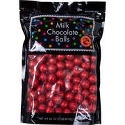 Bright Pink Milk Chocolate Balls, 40oz