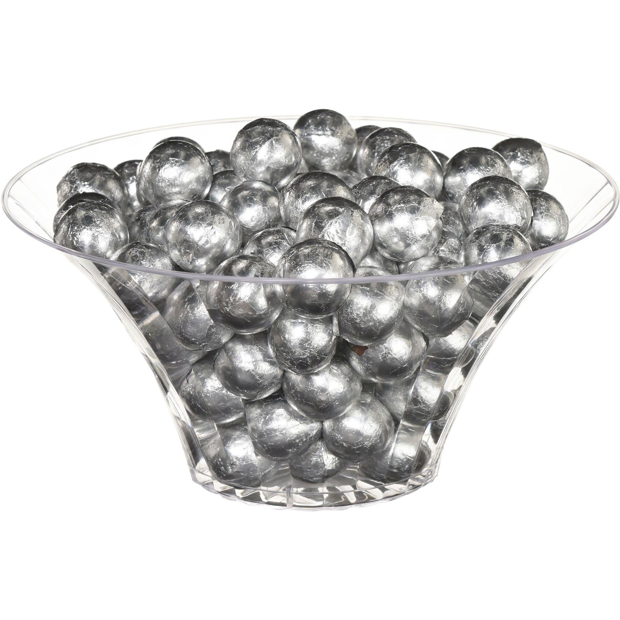 Silver Milk Chocolate Balls, 40oz Party City