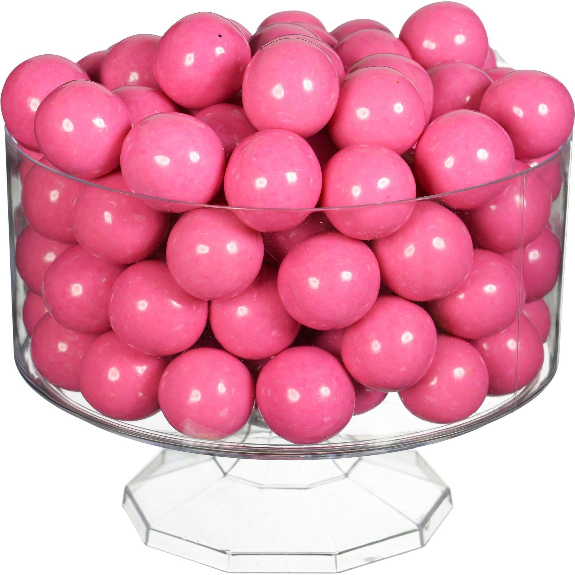 Bright Pink Gumballs, 35oz - Bubblegum Flavor