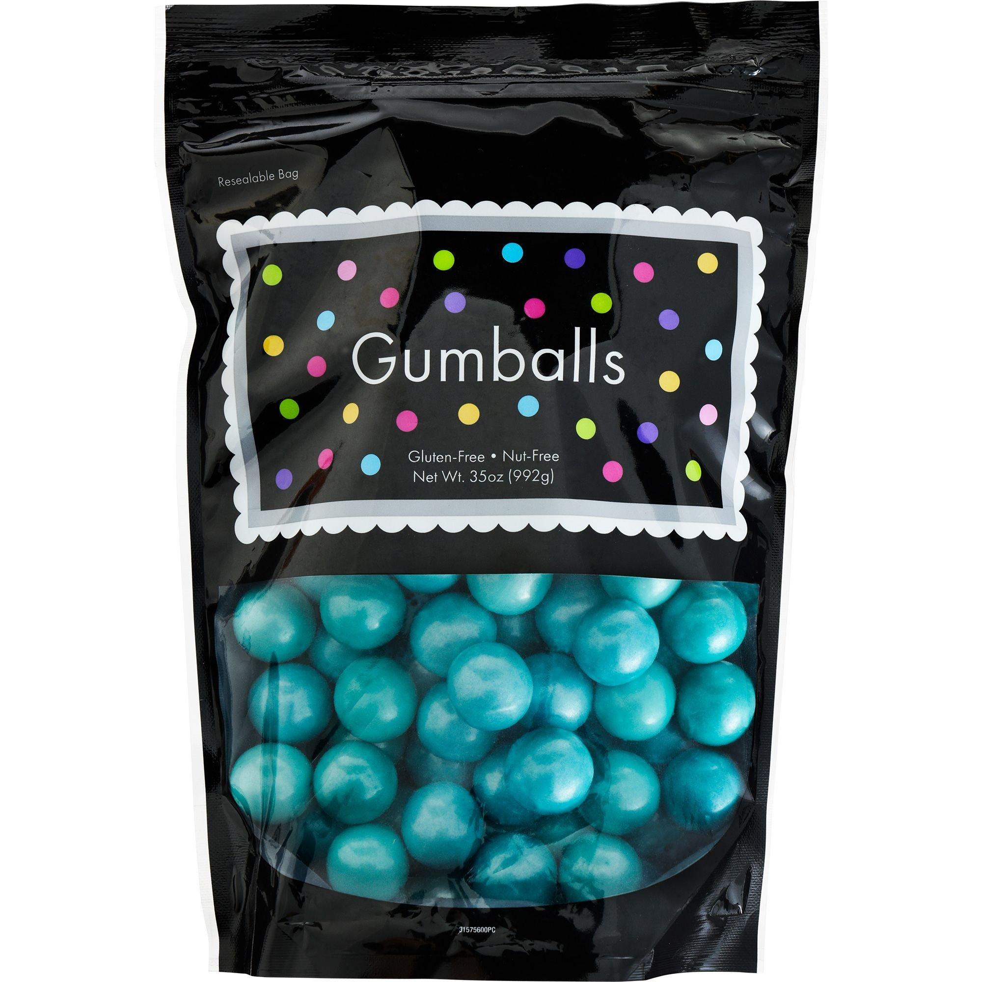 Color Splash Gumballs - Pearl Blue - Economy Candy