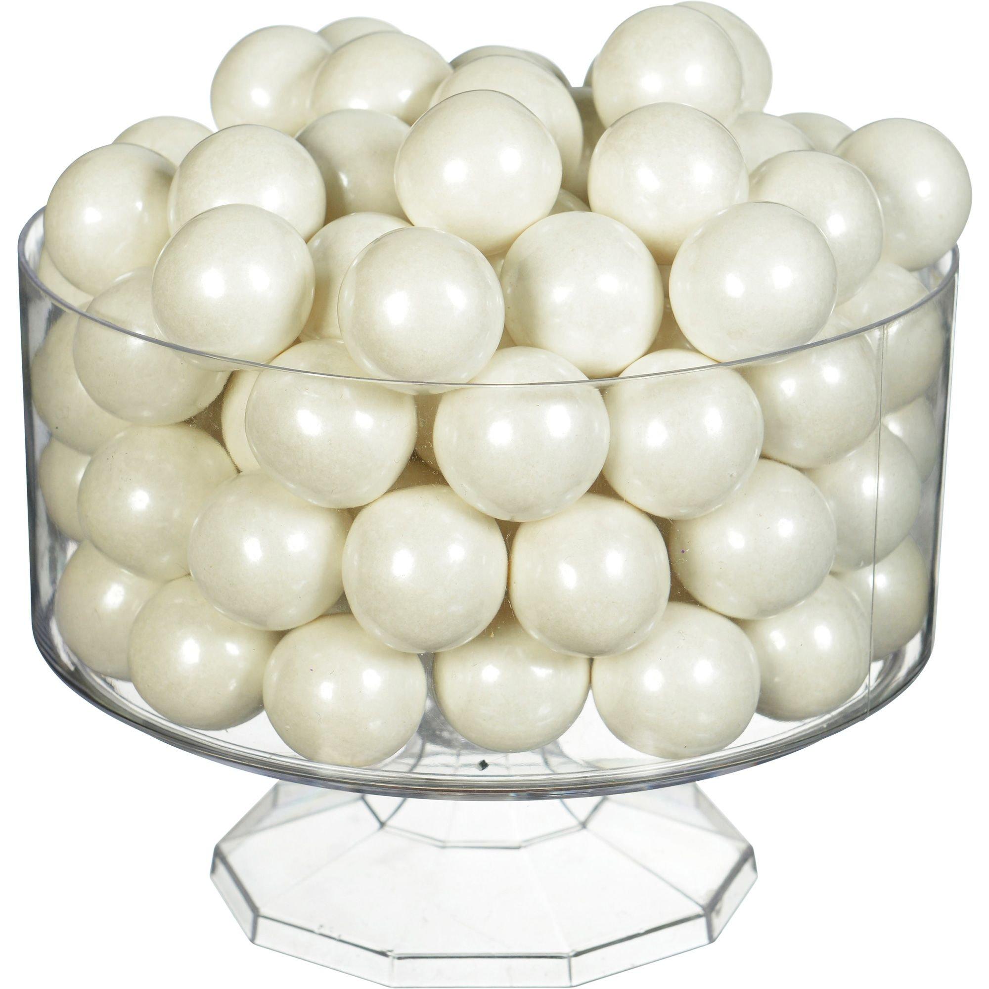 Shimmer White Gumballs - 2 lb. - Candy Favorites