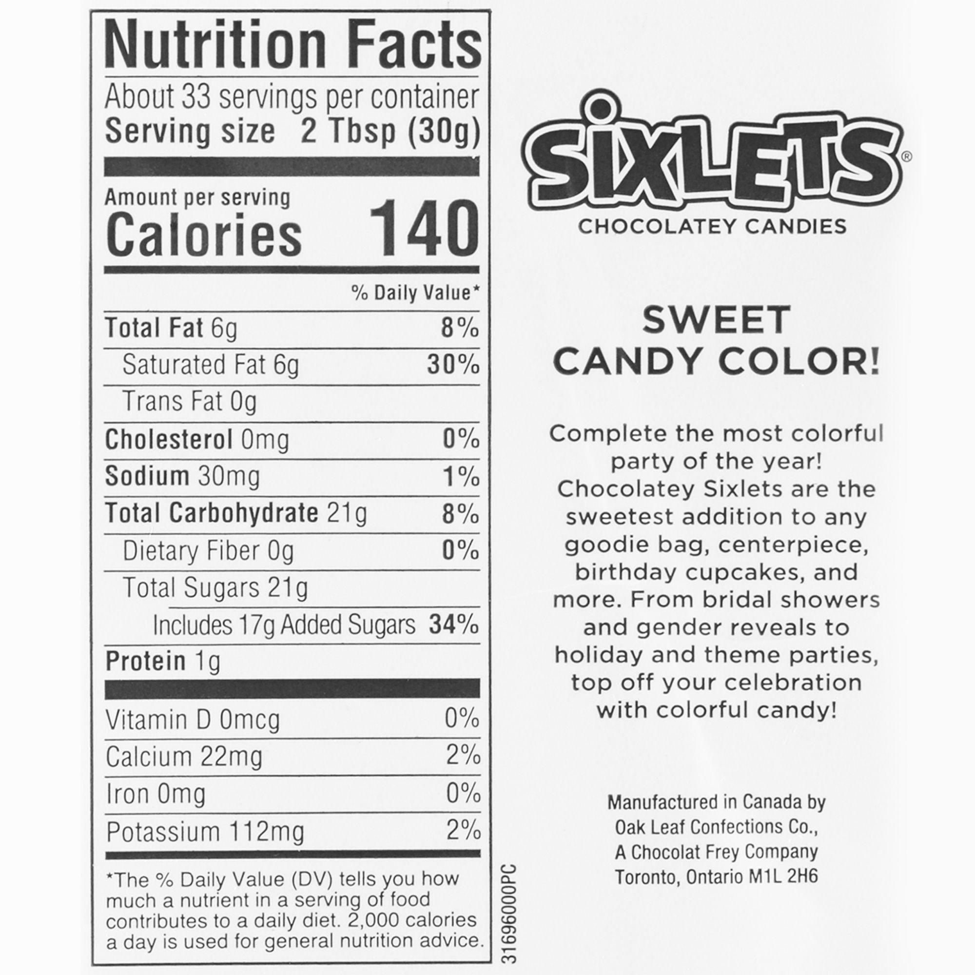 Purple Chocolate Sixlets, 35oz