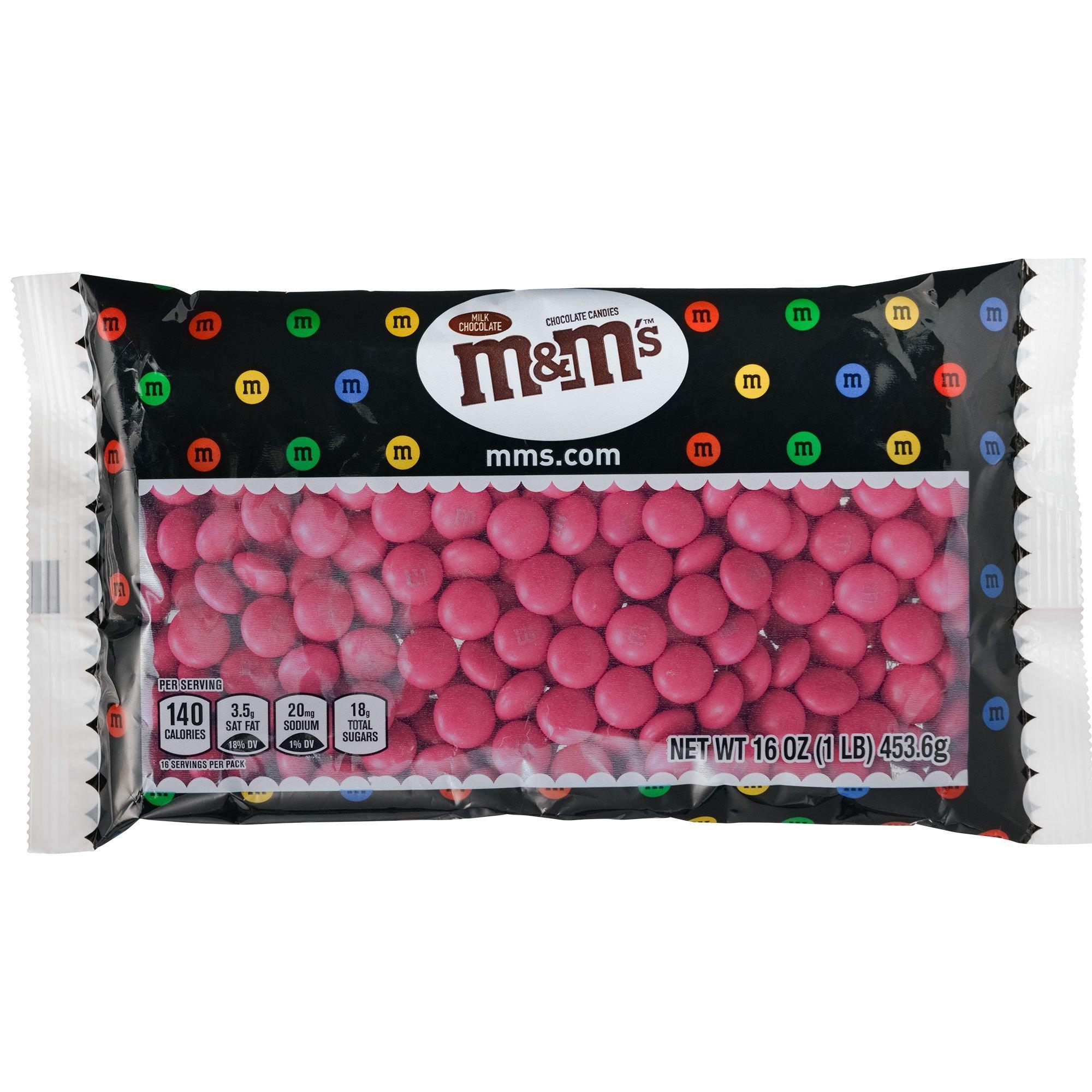 Dark Pink Milk Chocolate M&M's Candy (5 Pound Bag)