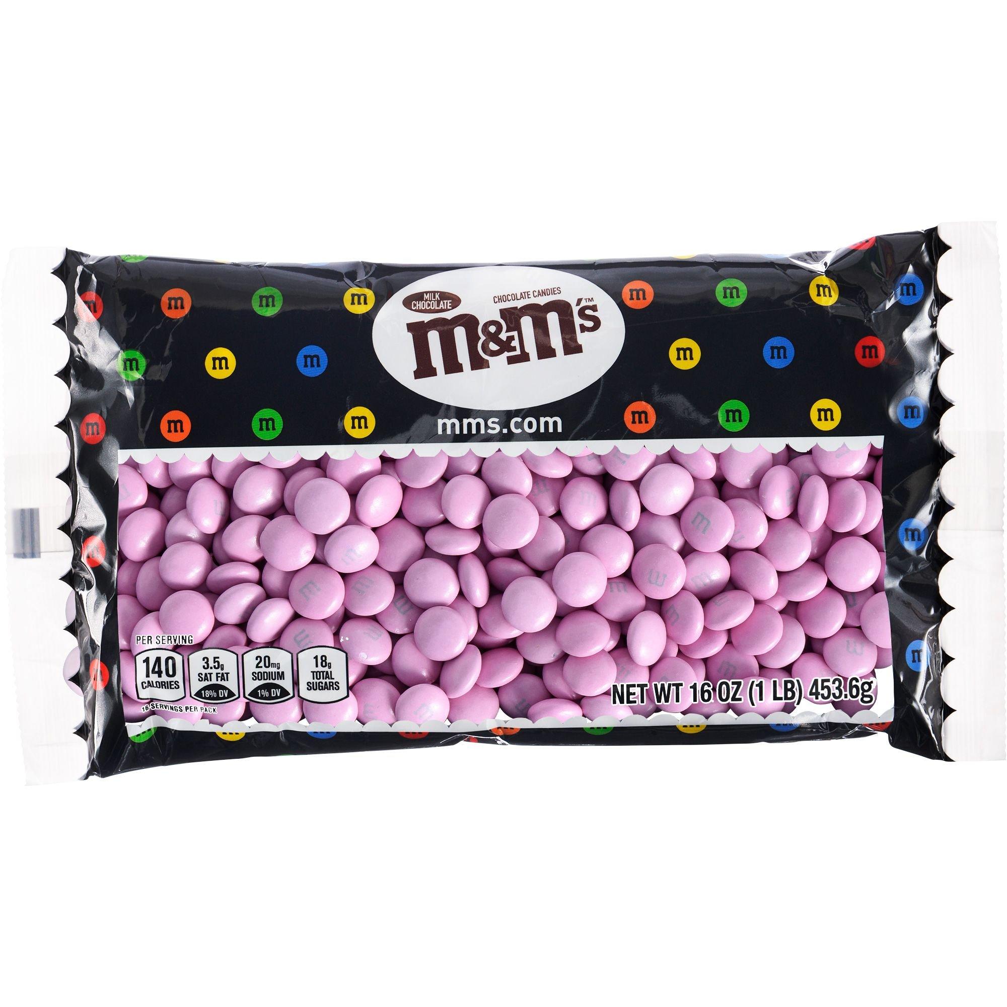 Light Blue & White M&M's Chocolate Candy - 1 lb Bag