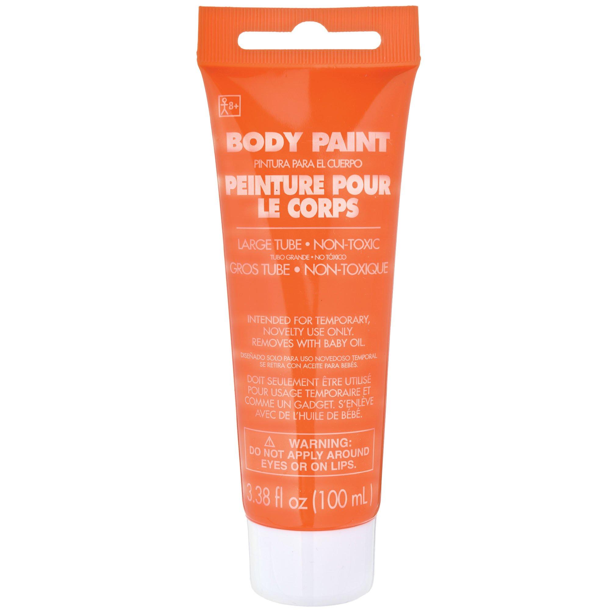 Orange Body Paint, 3.38oz Party City