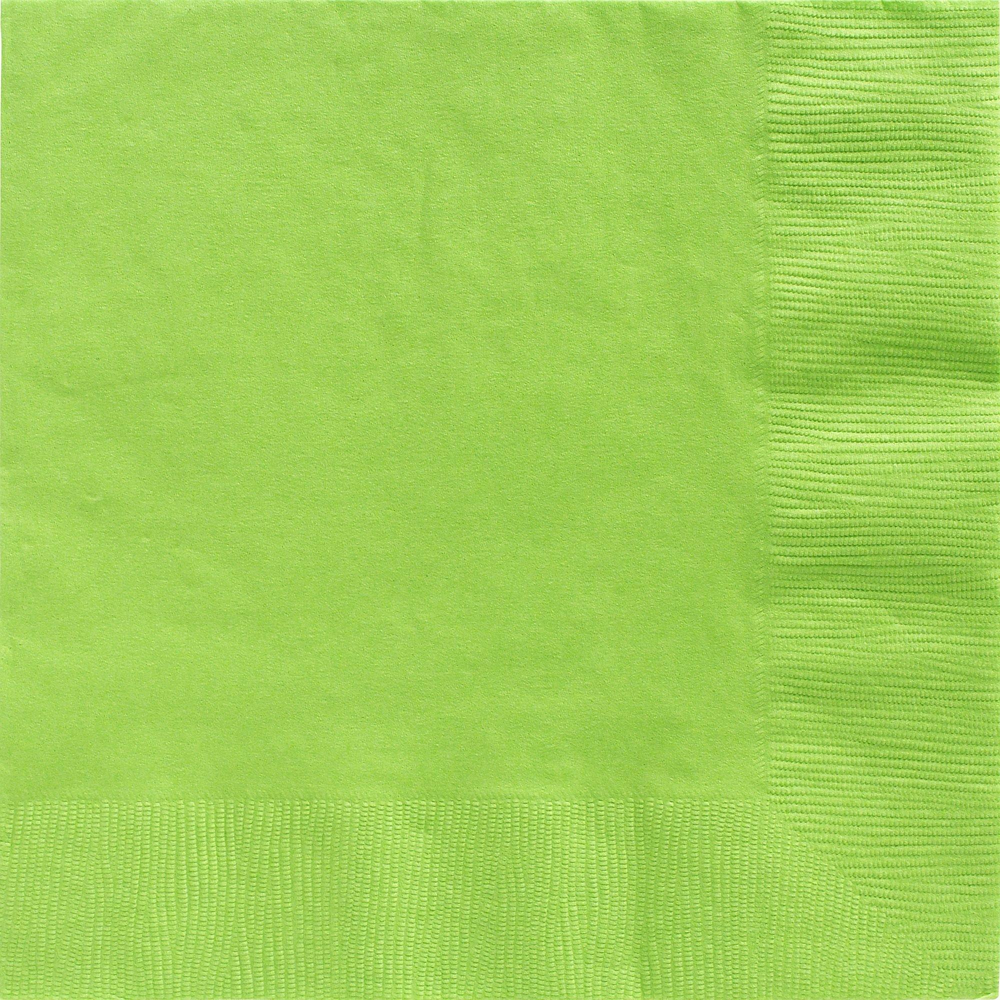 Kiwi Green Paper Dinner Napkins, 7.5in, 40ct Party City