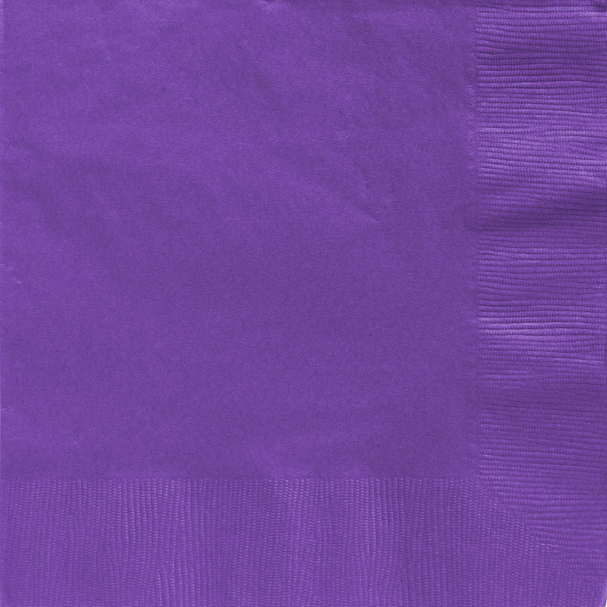 Purple Paper Dinner Napkins, 7.5in, 40ct Party City