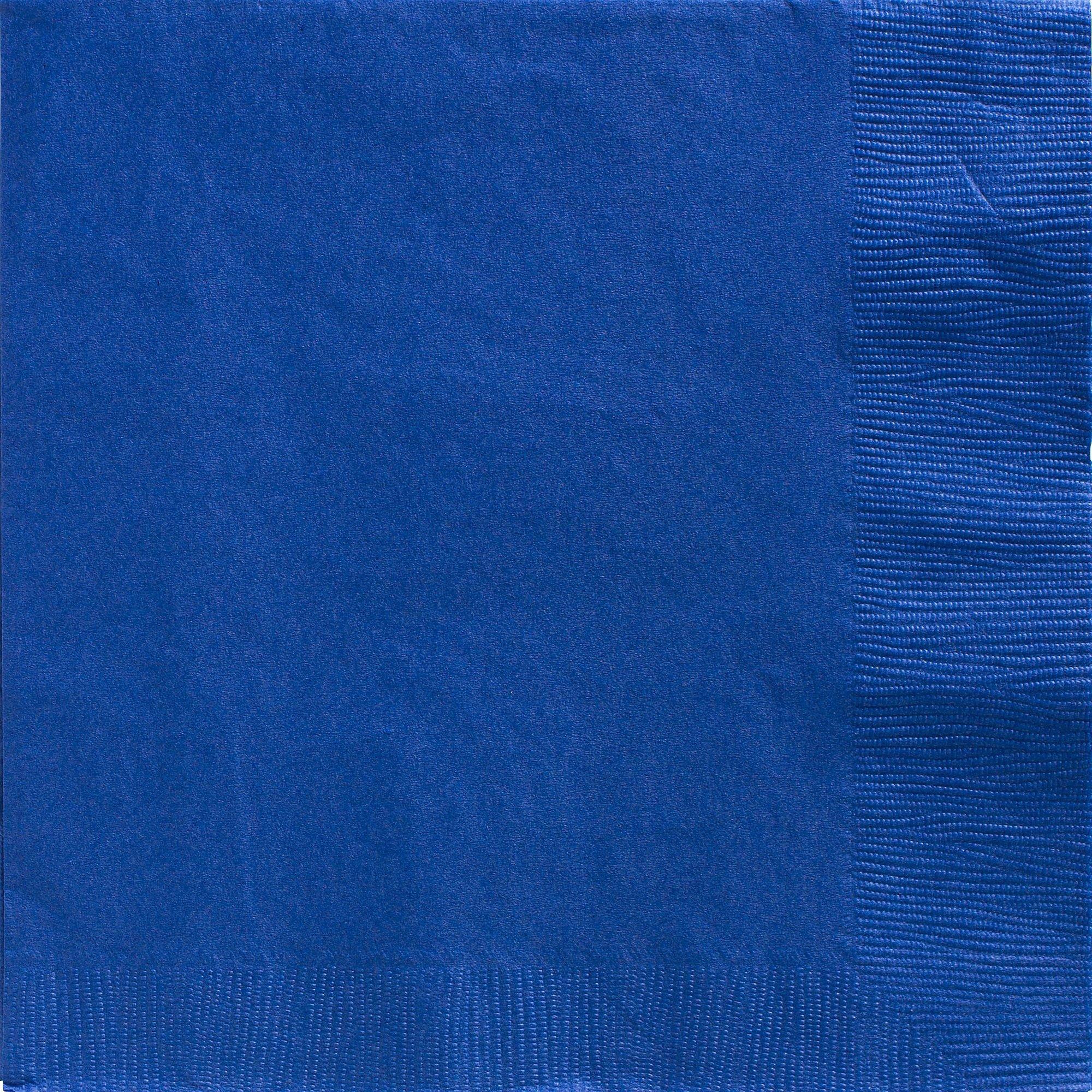 Royal Blue Paper Dinner Napkins, 7.5in, 40ct Party City