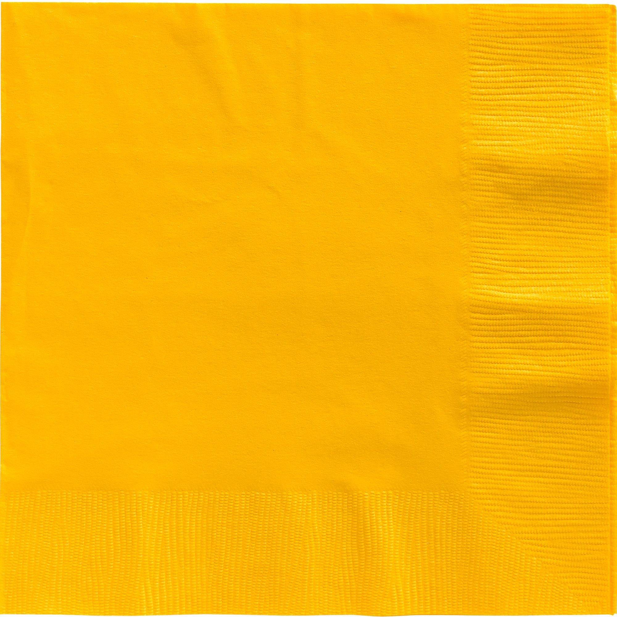 Happy Yellow Dinner Paper Napkins