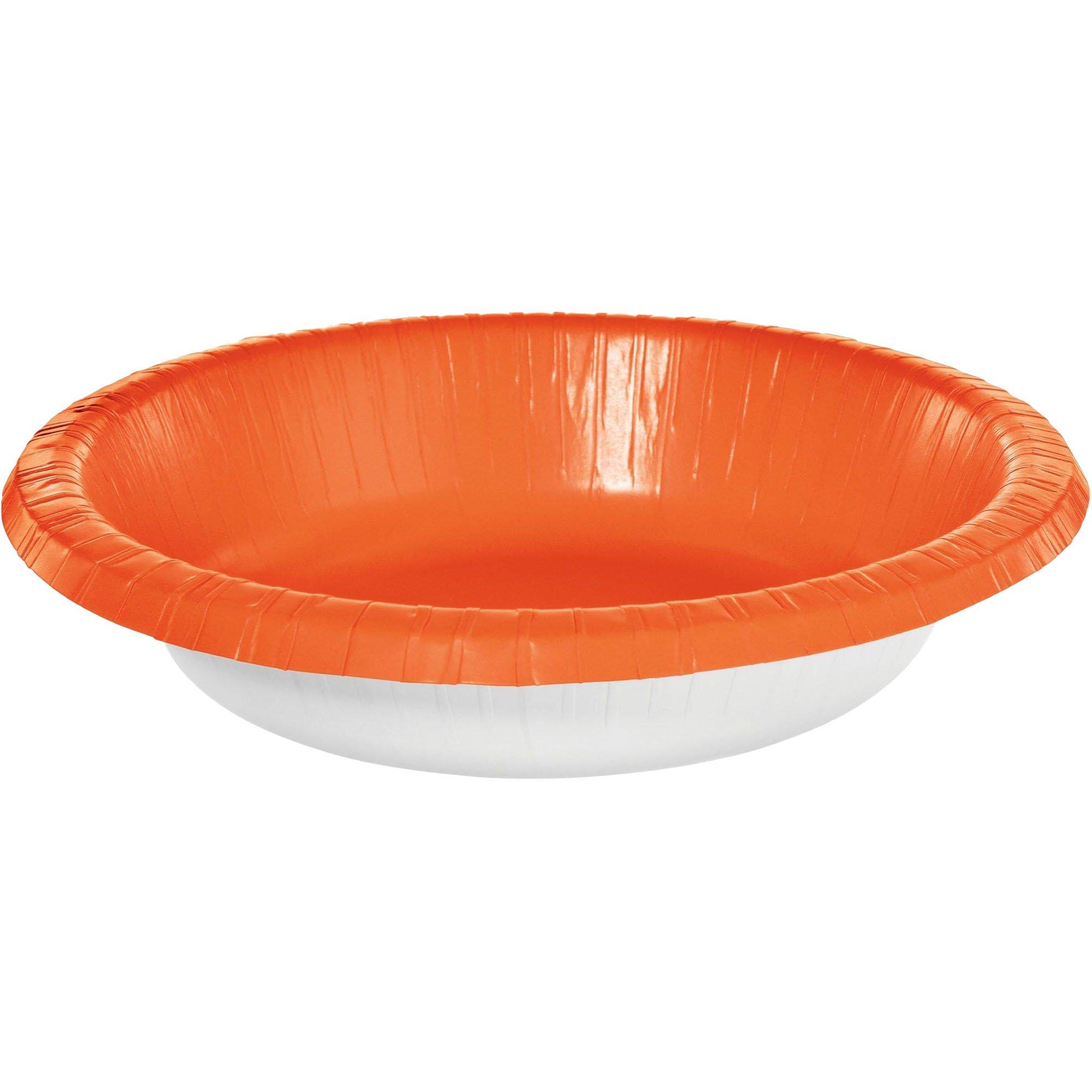 Orange Paper Bowls, 20oz, 20ct Party City