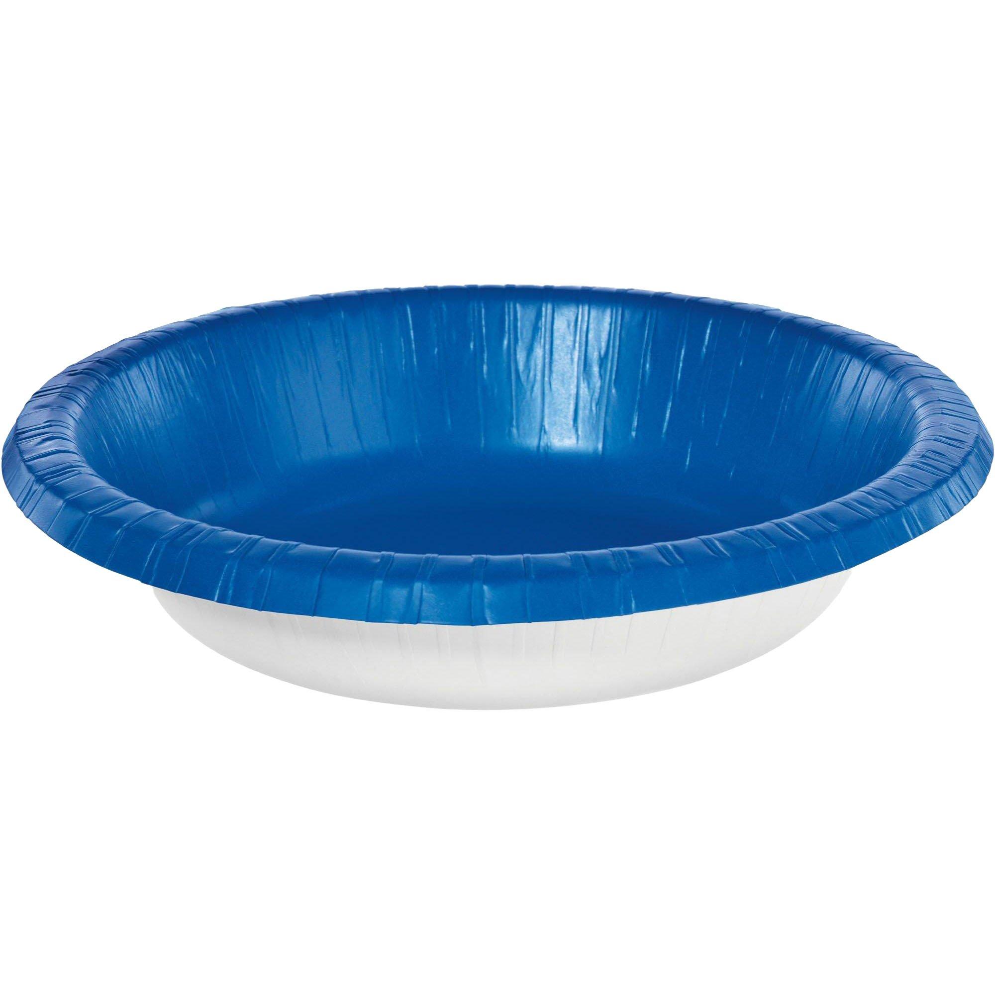 JAM Paper 20-Pack Blue Plastic Disposable Dinner Bowl in the Disposable  Bowls department at