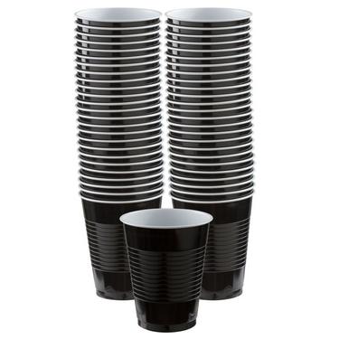 16oz Black Party Cups - 50pk