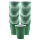Festive Green Plastic Cups, 18oz, 50ct