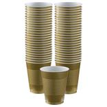 Gold Plastic Cups, 18oz, 50ct