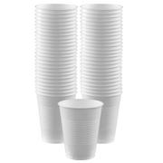 White Plastic Cups, 18oz, 50ct