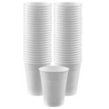 White Plastic Cups, 18oz, 50ct
