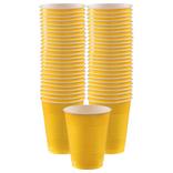 Yellow Plastic Cups, 18oz, 50ct
