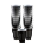 Black Plastic Cups, 12oz, 50ct