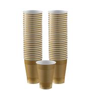 Gold Plastic Cups, 12oz, 50ct