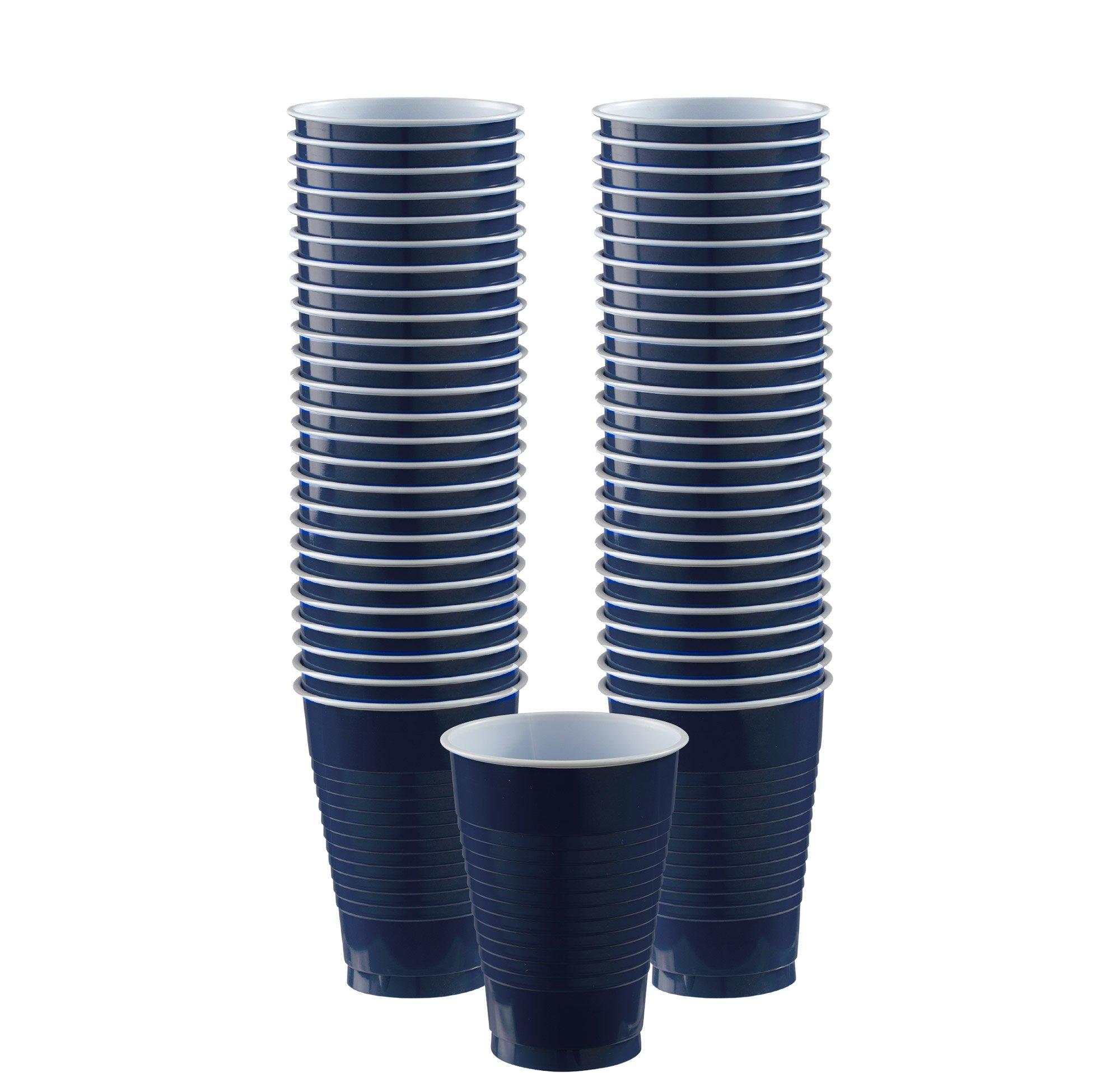 True Navy Blue Plastic Cups, 12oz, 50ct Party City