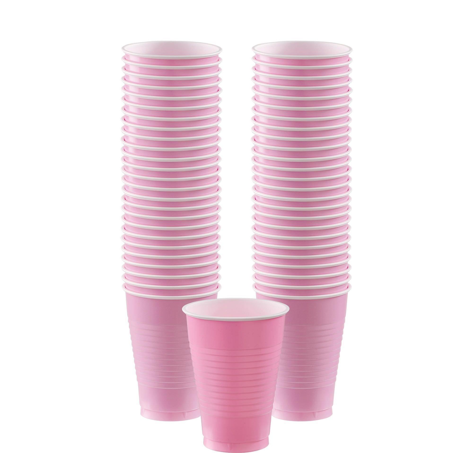 New Pink 12oz Plastic Cups (20 count) – instaballoons Wholesale