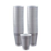 Silver Plastic Cups, 12oz, 50ct