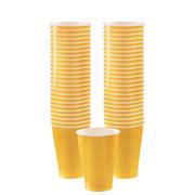 Yellow Plastic Cups, 12oz, 50ct