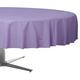 Lavender Round Plastic Table Cover, 84in