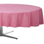 Round Plastic Table Cover, 84in