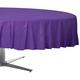 Purple Round Plastic Table Cover, 84in