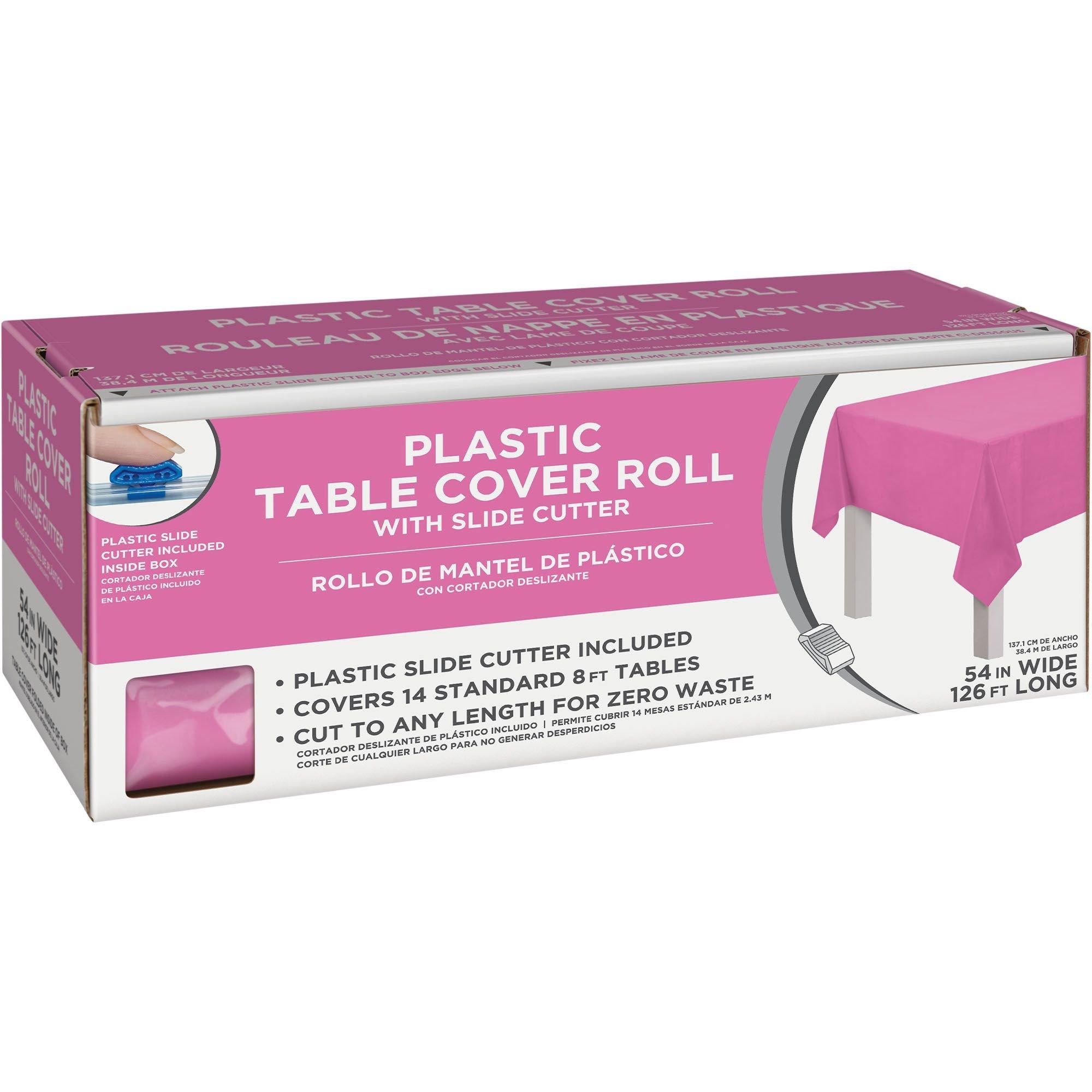 Plastic Table Cover Roll, 54in x 126ft