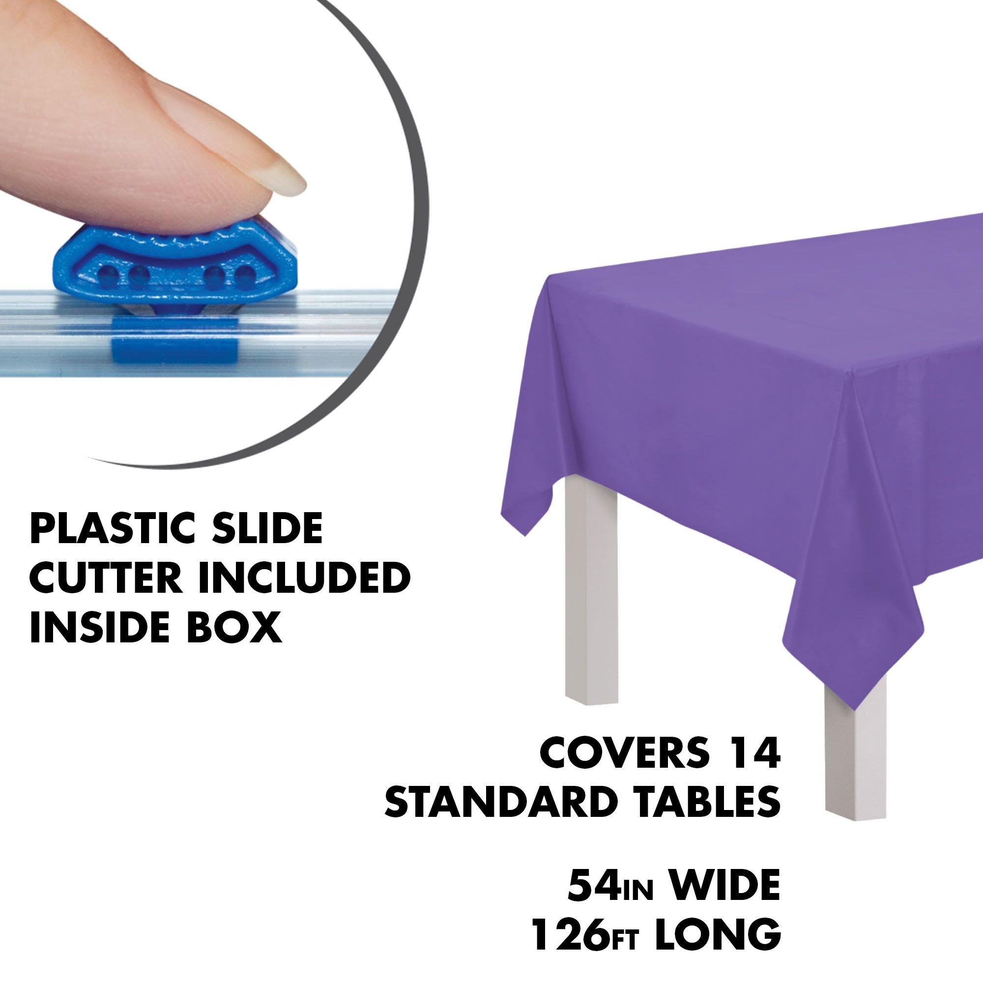Exquisite Plastic Tablecloth Roll, Disposable Table Cover Roll, Covers 12 Tables
