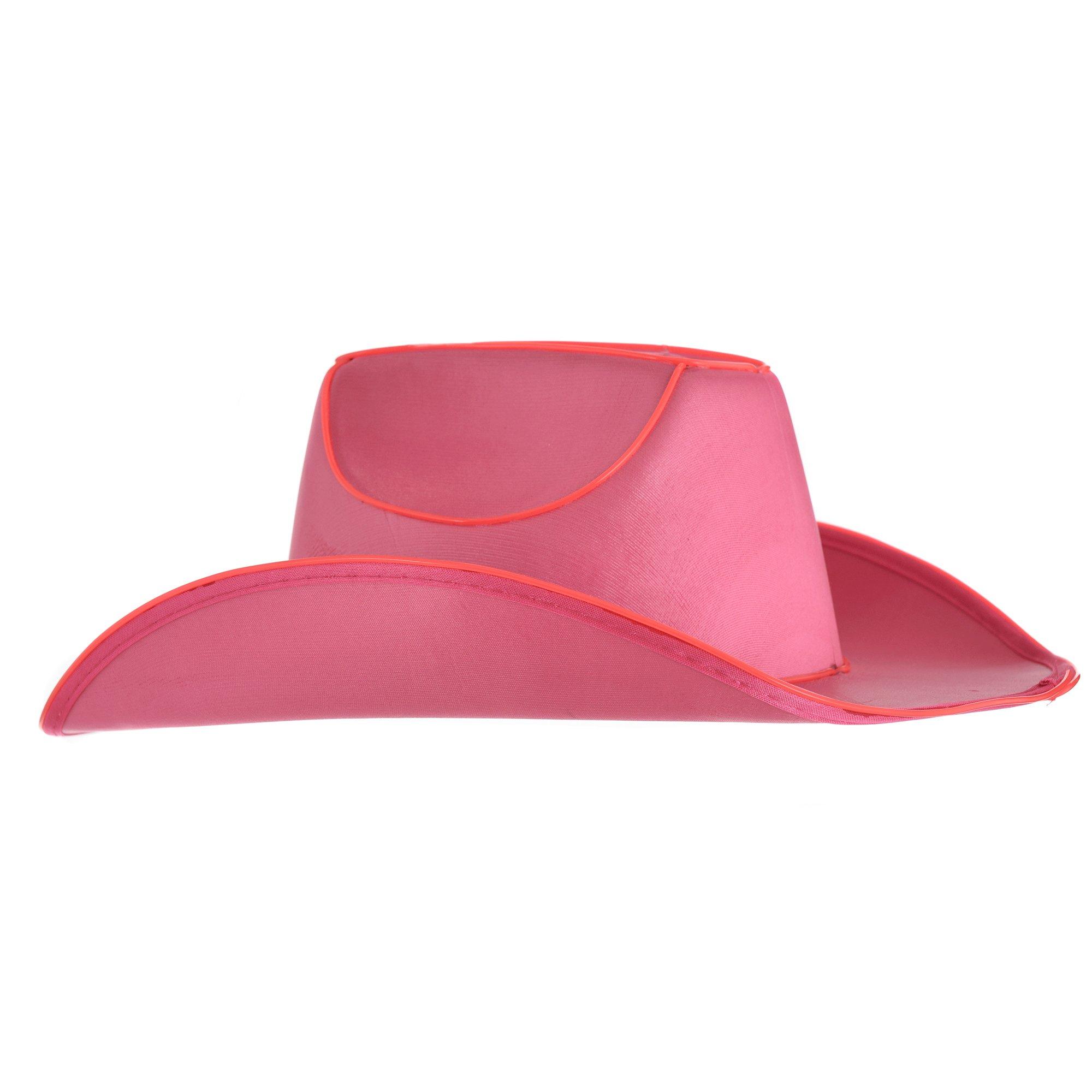 Cowboy Hat Red Cap & White Logo