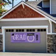 Custom Purple Graduation Horizontal Banner