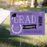 Custom Graduation Yard Sign, 22in x 15in