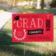 Custom Red Graduation Yard Sign