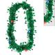 Light-Up Metallic Green LED Tinsel & Plastic Necklace, 20in