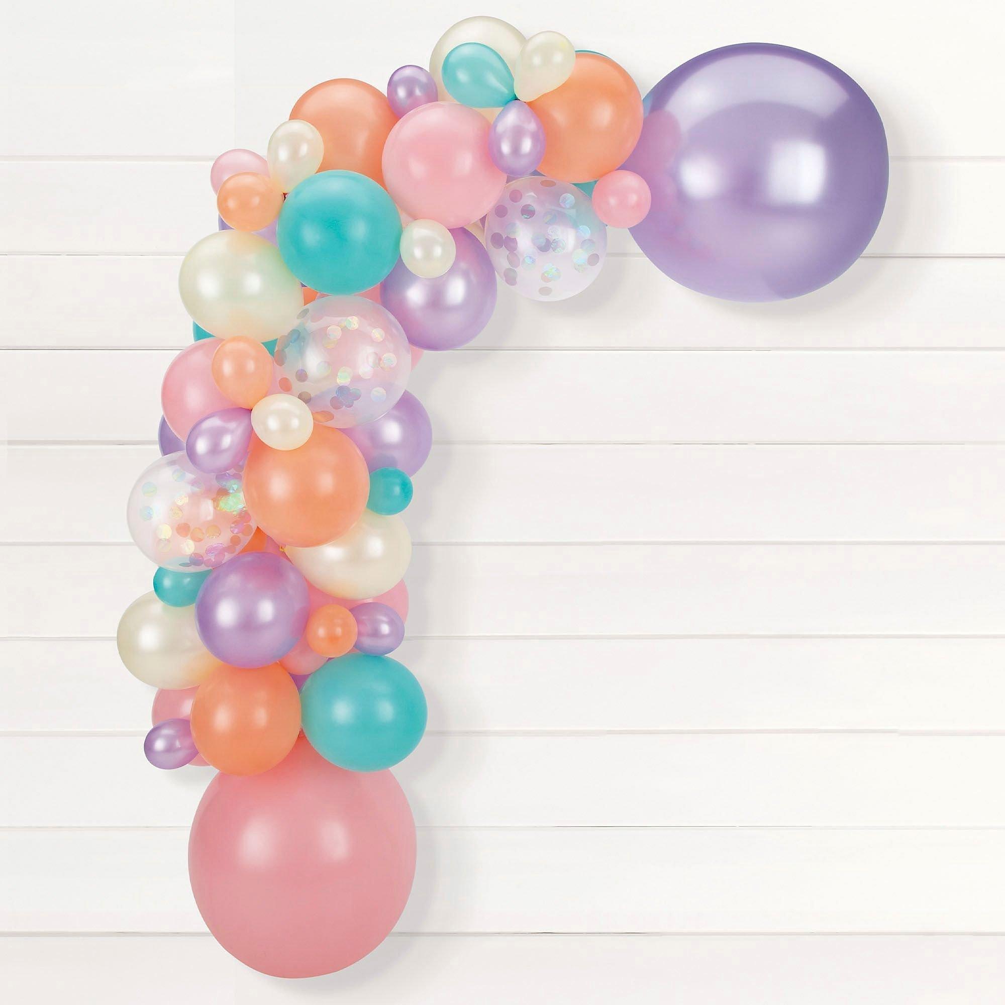 Sorbet Latex Balloon Garland Kit - Orange, Pink, Purple, Turquoise & Yellow