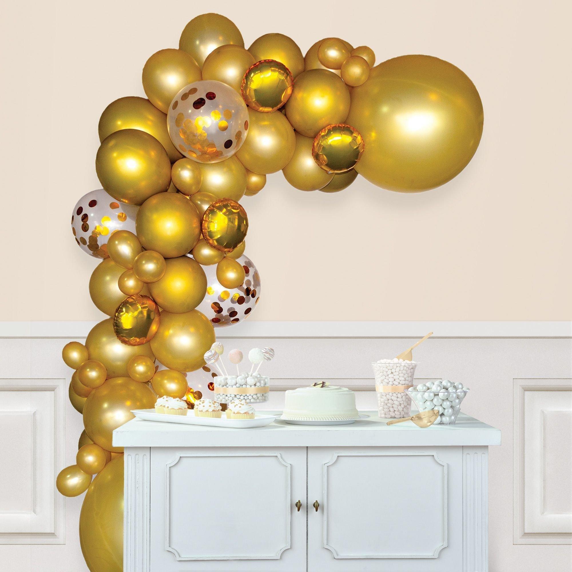 Gold Foil & Latex Balloon Garland Kit