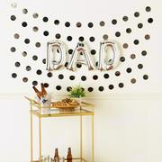 DIY Air-Filled Dad Balloon Phrase Banner Kit, 13in Letters, 9pc